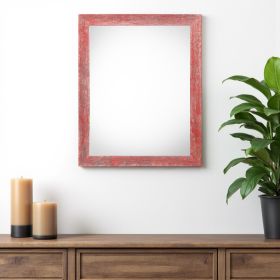 Rustic Farmhouse Red Wood Frame