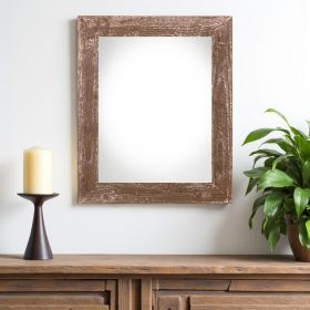 20" X 24"  Rustic Farmhouse Espresso Wood Frame