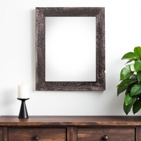 20" X 28" Rustic Farmhouse Rustic Black Wood Frame