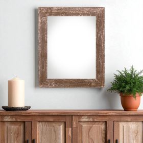 20" X 30" Rustic Farmhouse Espresso Wood Frame