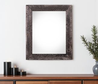 22" X 28" Rustic Farmhouse Rustic Black Wood Frame