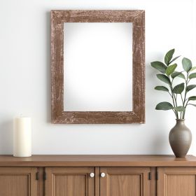 24" X 36" Rustic Farmhouse Espresso Wood Frame