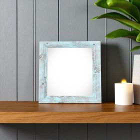 4ï¿½ï¿½ï¿½ X 4ï¿½ï¿½ï¿½ Rustic Farmhouse Light Aqua Blue Wood Frame
