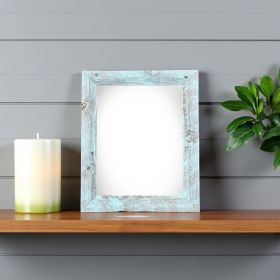 4ï¿½ï¿½ï¿½ X 6ï¿½ï¿½ï¿½ Rustic Farmhouse Light Aqua Blue Wood Frame