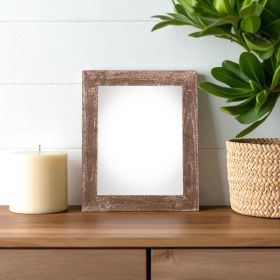 5" X 7" Rustic Farmhouse Brown Wood Frame
