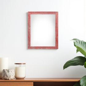9" X 12"  Rustic Farmhouse Red Wood Frame