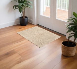 3' X 5' Modern Soft Tan Indoor Area Rug