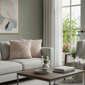 Set Of Two  Blush Natural Sheepskin Square Pillows