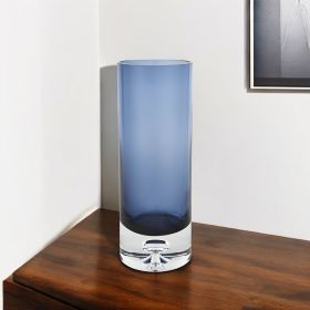 Glass Blue Ombre Cylinder Decorative Bottles