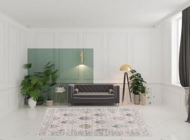 8' X 11' Cream Grey Oriental Area Rug