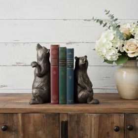 Metallic Tone Grizzly Bear Bookends