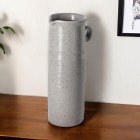 Tall Gray Speckle Decorative Ceramic Jug