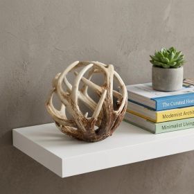 White Resin Antler Shaped Sculpture