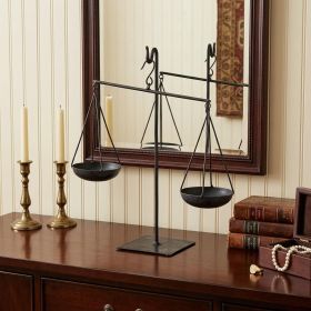 13" Libra Black Vintage Decorative Scale