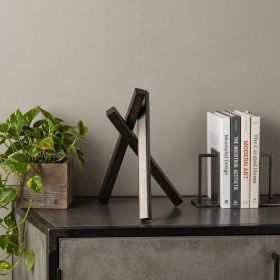Petite Black Metal Geometric Decor Piece