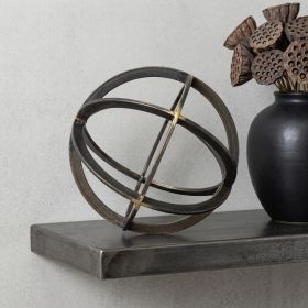 Black Metal Circular Decorative Object