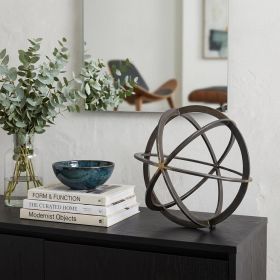 Jumbo Black Metal Circular Decorative Object