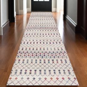 20' Cream Ikat Area Rug