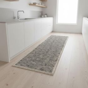 8' Sand Power Loom Runner Rug