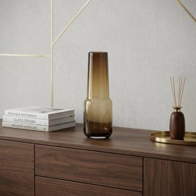 12" Brown Ombre Glass Vase