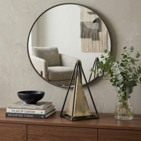 Narrow Metal Triangular Decorative Sculpture