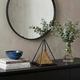 Metal Triangular Decorative Sculpture