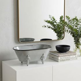 Jumbo Light Gray Bathtub Decorative Sculpture