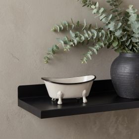 Petite Light Gray Bathtub Decor Piece