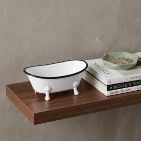 Petite White Bathtub Decorative Sculpture