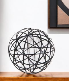 Black Metal Wire Decorative Sculpture