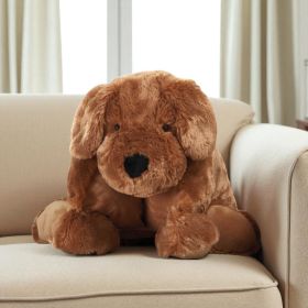 Foldable Plush Brown Dog Pillow