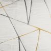 Gray And Ivory Abstract King Quilt