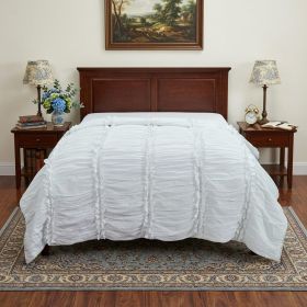 92" X 106" White Cotton Quilt