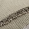 Natural Checkered Queen Quilt
