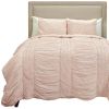 Pink Geometric Twin Quilt