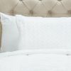 White Geometric King Quilt