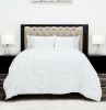 White Geometric Queen Quilt