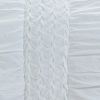 White Geometric Queen Quilt