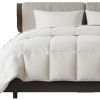 Set of Two White Ring Stitch Polyester Sham And Comforter