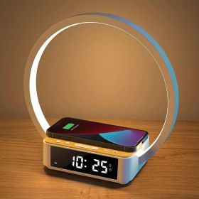 1 Piece 18W Alarm Clock Table Lamp. Wireless Charging