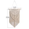 1 Piece Boho Woven Macrame Braided Wall Hanging with Tassels.