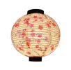 Japanese-style Handmade Floral Hanging Paper Lantern White Florals. Home or Restaurant.