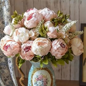 1pc Realistic Peony Silk Flowers for Home Decor and Weddings