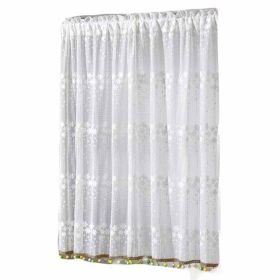 59" x 35" Semi-Sheer Half Window Curtain