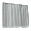 55” x 18” Solid Color Half Window Grey Kitchen Curtain.