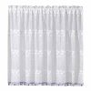 59” x 35.4” Sheer Short Kitchen Tier Curtains Half Window or Door Curtain Panel.