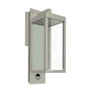 Inowel Motion Sensor Outdoor Integrated LED Porch Wall Sconce with Clear Glass Shade