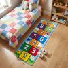 4’ x 6’ Fun and Cute Hopscotch Rug for Children. Non Slip, Washable, Stain Resistant Soft Shag.
