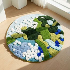 3D Colorful Flower Floor Rug. Super Soft Bedroom Rug