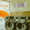 Laundry Room Canvas Wall Art Print With Solid Wood Inner Frame 6" x 17"